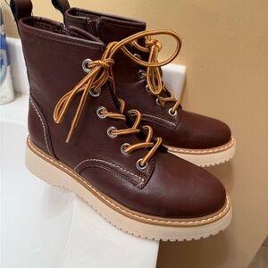 Madden Girl Chocolate Lace-Up Boots